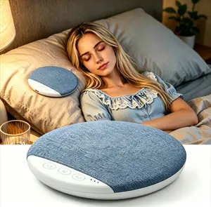 Ultra Thin Wireless Bluetooth Pillow Speaker - Portable Compact Smart Device Mobile Speakers for Sleeping, White Noise, Private Listening, Bedtime Music, Audiobooks, iOS Android Compatible, Portable Speakers