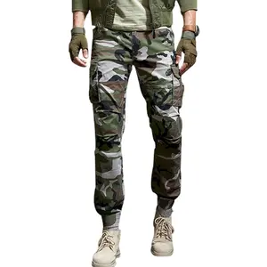 Kyn Apparel New Men Fashion Military Cargo Pants Slim Regualr Straight Fit Cotton Multi Color Camouflage Green Yellow