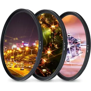 55mm Variable  Filter  Screen Starburst Filter Kit for  D3500 D3400 D5600 D7500 with AF-P 18-55mm Kit Lens & Other Lenses with 55mm Filter Thread (Not for AF-S/EF-S 18-55mm Lens)