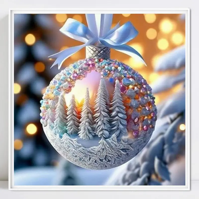 Pine Forest Pattern 5D Diamond Arts Colorful Painting Kit without Frame, 1 Set DIY Diamond Arts Colorful Painting for Beginners, Wall Art for Home Decor, Handicraft