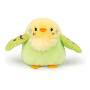 5 Inch Parakeet Plush Toy – Cute Bird Stuffed Animal Doll with Keychain Holder – Soft Mini Plush Pendant for Kids, Bags, Party Favors & Gifts