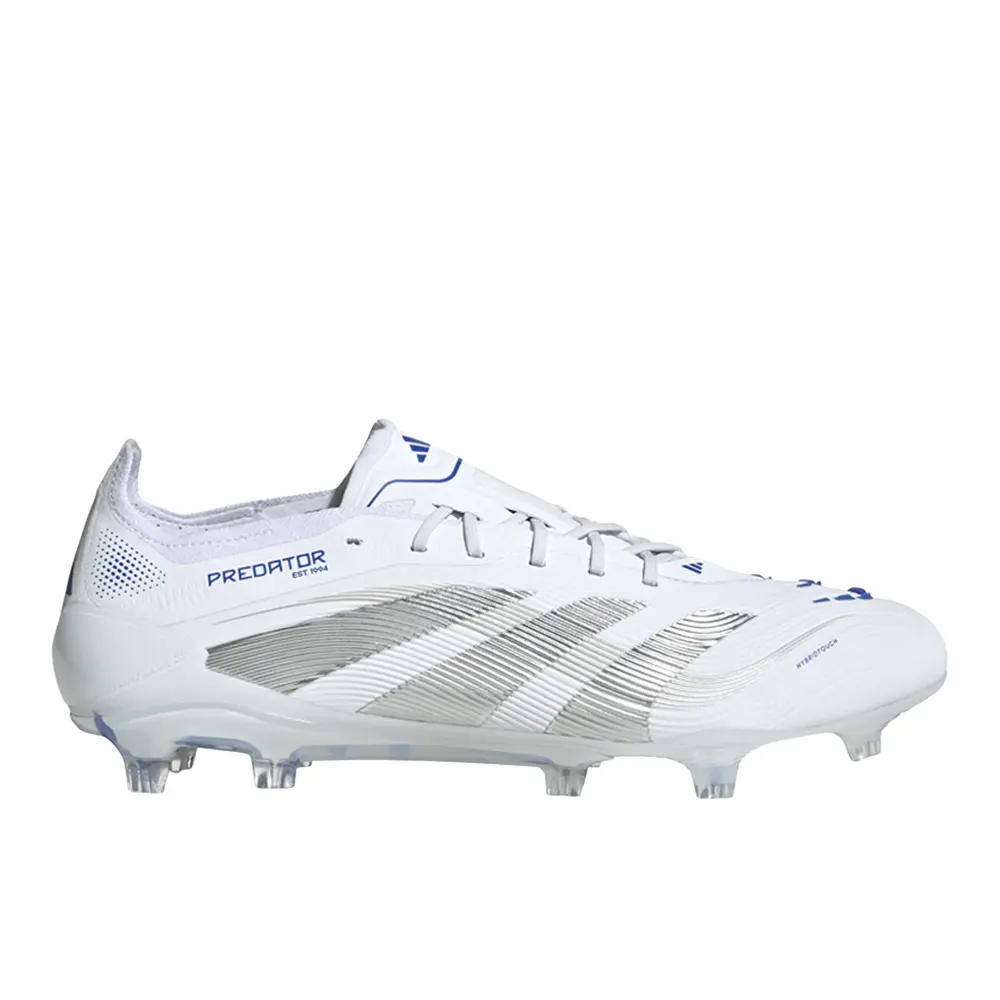 adidas Mens Predator Elite Firm Ground Soccer Cleats - White adidas Mens Predator Elite Firm Ground Soccer Cleats - White