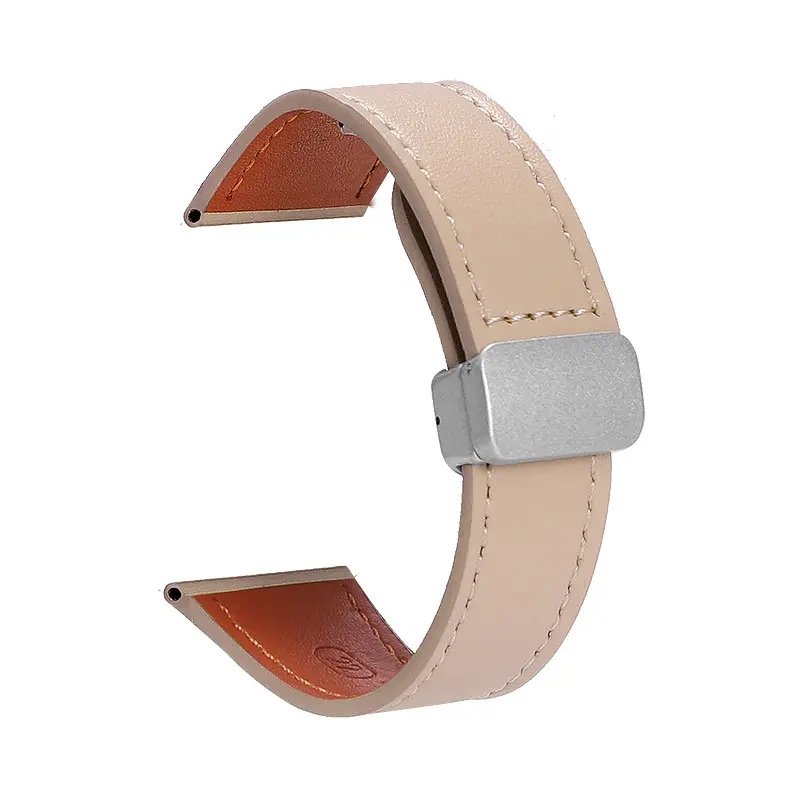 Cream Apricot-Silver Buckle [Hermès Magnetic Foldi