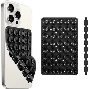 Dual-Sided Silicone Phone Grip Holder, Compatible with iPhone and Android, Magnetic Stand for Selfies and Videos, Multifunctional Phone Stand, Mirror Attachment for Enhanced Viewing, Magnetic Smartphone Holder, Phone Accessories