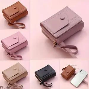 2026 Trendy New Short Wallet for Women - Compact Full-Zip Design, Lightweight Coin Purse, Portable Everyday Accessory, Stylish & Practical