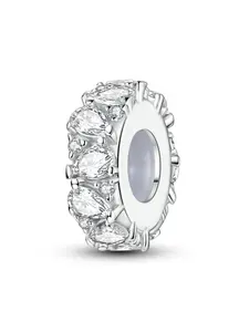 Shiny Water Drop Zircon Clip-On Jewelry Findings, DIY Bracelet & Necklace Making Supplies, Fashionable Multi-Purpose Jewelry Accessory for Women