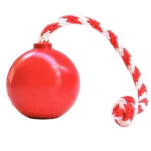 USA-K9 Cherry Bomb Durable Rubber Chew Toy Treat Dispenser Reward Tug and Retrieving Toy for Dogs Medium Size 2.5" Diameter FDA Compliant Dishwasher Safe Multipurpose Dog Toy