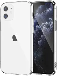 Clear Transparent Case See-Thru Flex Gel TPU Skin Slim Phone Cover for Apple iPhone 12 Mini (5.4")