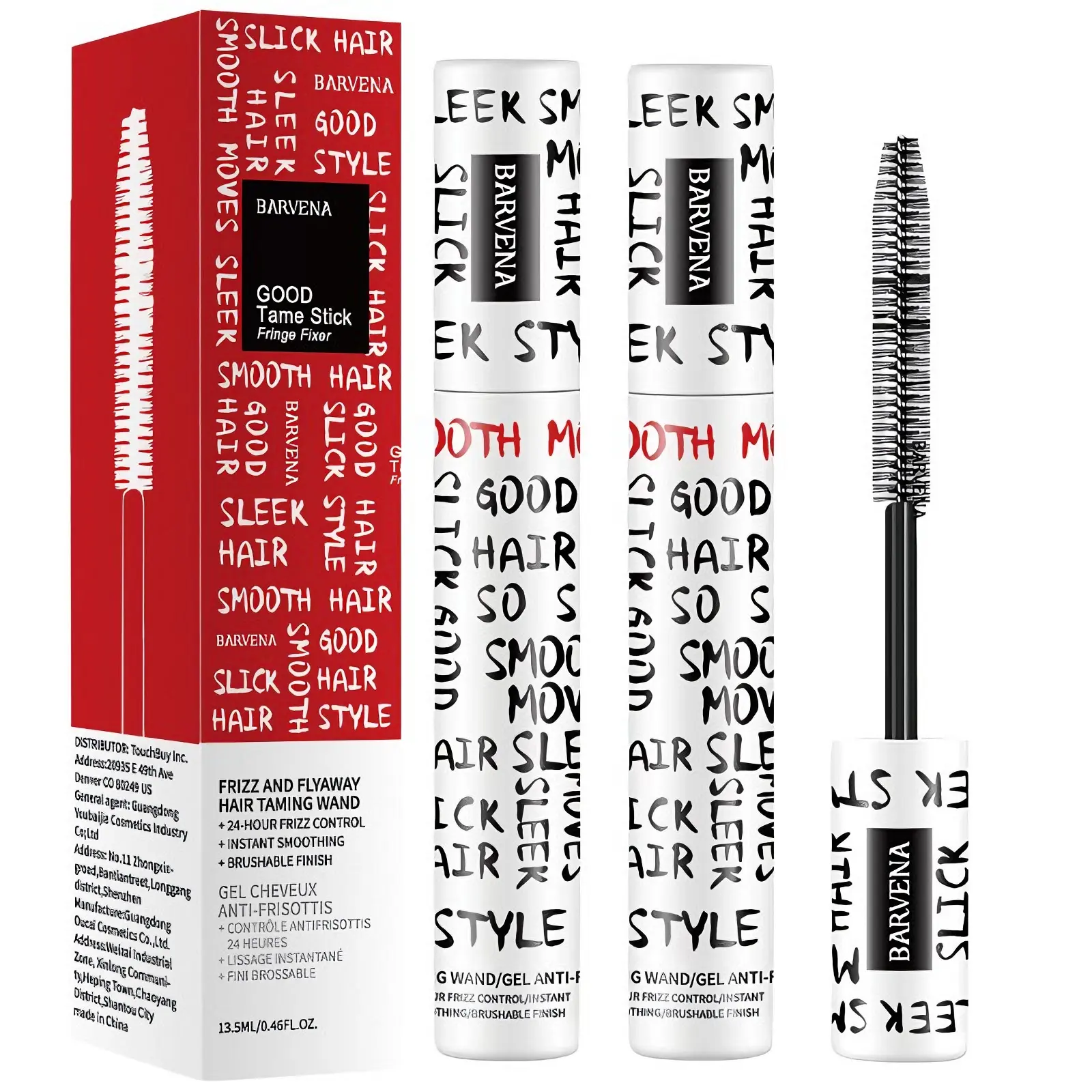 Frizz & Flyaway Hair Taming Wand | Lightweight Anti-Frizz Gel Stick for Smooth, Sleek Hair | 24H Flyaway Control for All Hair Types 13.5ml
