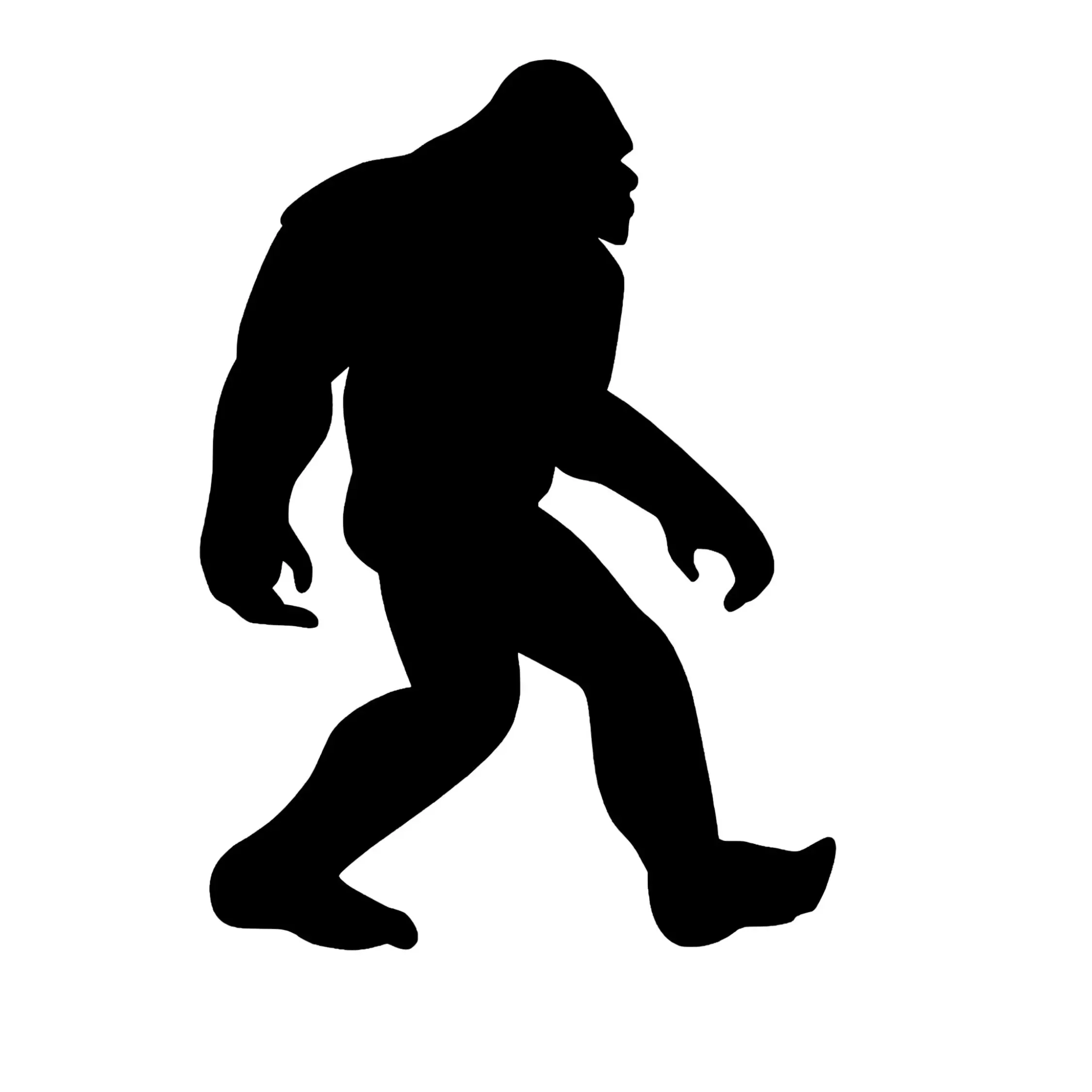 Bigfoot outline vinyl decal car window choose color and size