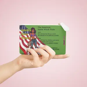 America Hates Women Mini Clutch Bag Purse: Women's Rights Gender Bias Equality Equal Rights Amendment, Feminist Gift, Law & History Accessory, Novelty Purse for Women, Statement Makeup Pouch