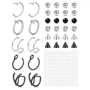 Fake Piercings Fake Lip Piercing Fake Lip Ring Fake Nose Ring Hoop Fake Snake Bites Fake Eyebrow Piercing Clip Lip Ring Fake Eyebrow Ring Fake Face Piercings Fake Peircings