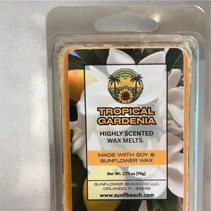 Tropical Gardenia - Scented Wax Melts - Soy & Sunflower Wax