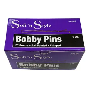 1 Lb. Bobby Pins | 2" | Ball Pointed | Crimped | SOFT N STYLE