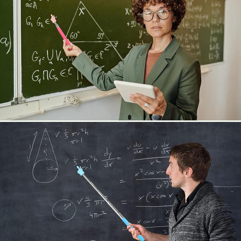 3 count Telescopic Teachers Pointer, Extendable Hand Pointer Finger Pointer Stick, Mini Retractable Classroom Pointer for Elementary School Teacher, Classroom Supplies (Black Pink Blue) 3 count Telescopic Teachers Pointer, Extendable Hand Pointer Finger Pointer Stick, Mini Retractable Classroom Pointer for Elementary School Teacher, Classroom Supplies (Black Pink Blue)