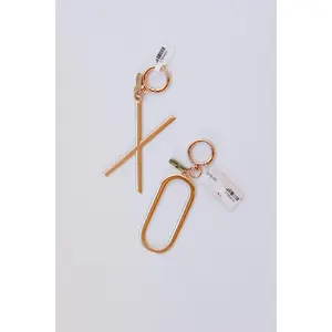 gold initial bag charm