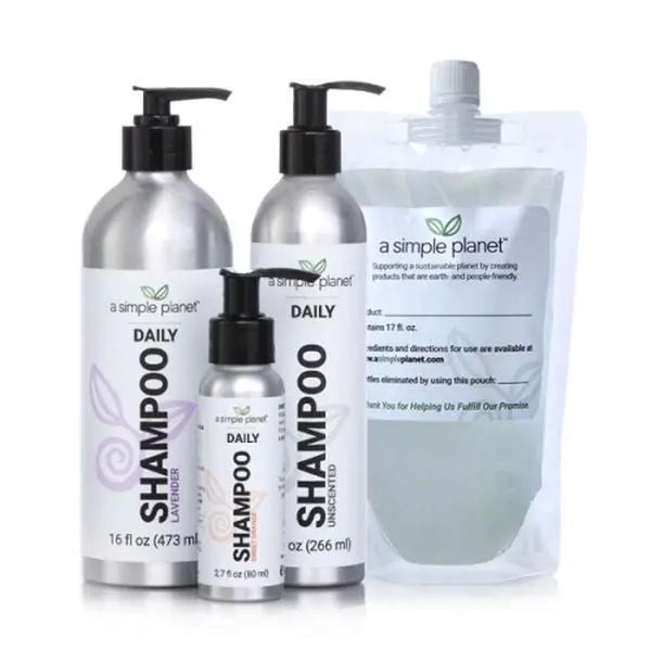 Daily Shampoo made with Organic Plant Based Ingredients | 2.7 - 17 oz. Sizes