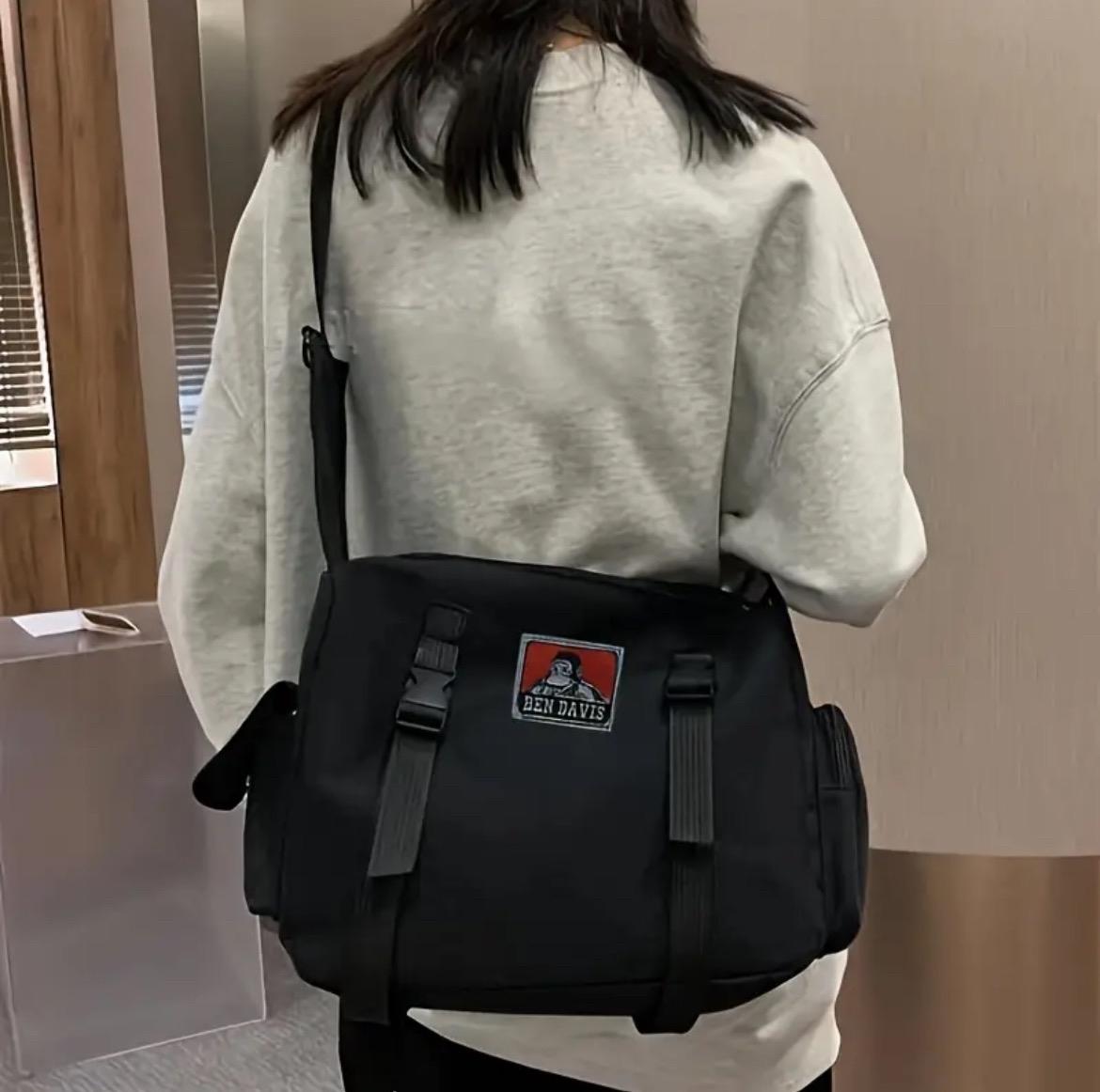 Ben Davis Work Bag for Men and Women - Crossbody & Shoulder Bag, Water-Resistant, Spacious Interior