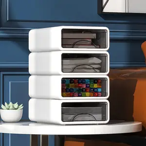Desktop storage box Desk stationery Drawer storage box Cosmetics sorting box Sundries desk rack-78