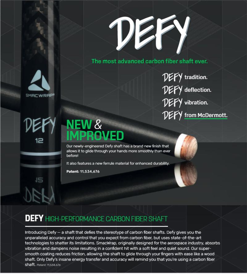 McDermott G229 Pool Cue DEFY Shaft FREE Hard Case