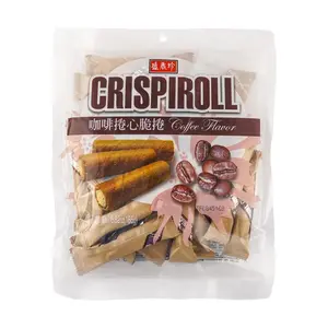 TRIKOFOODS Taiwanese Coffee Cream Wafer Rolls - Crispy Egg Rolls, 165g Snack Pack