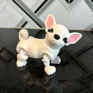 Chihuahua figurine statue decoration white dog 3D printed