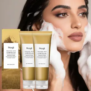 2-pack moisturizing cleanser, Facial Wash, containing hyaluronic acid and centella asiatica extract, with a refreshing texture that can deeply cleanse, gently moisturize, and control oil, suitable for daily cleansing of dry skin