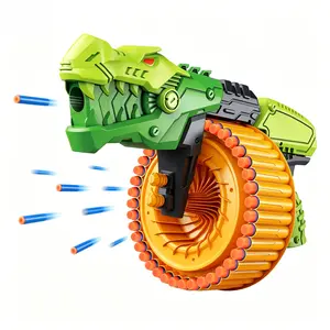 Toy Gun Toy Foam Blasters with 120 Foam Bullets, 40-Dart Rotating Drum, Foam Dart Gun Shooting Game for Indoor Outdoor Activity, Dinosaur Toys Birthday Xmas Gifts for Kids, Teens, Adults 6+