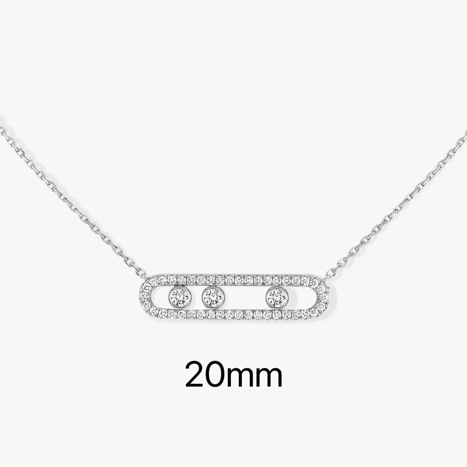 Necklaces For Women S925 Sterling Silver Three Diamond Moving Necklace Unique Personalized Jewelry Valentine's Day Gift