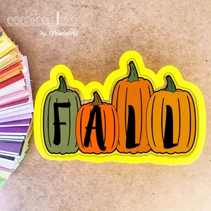 Pumpkins Fall Plaque Cookie Cutter