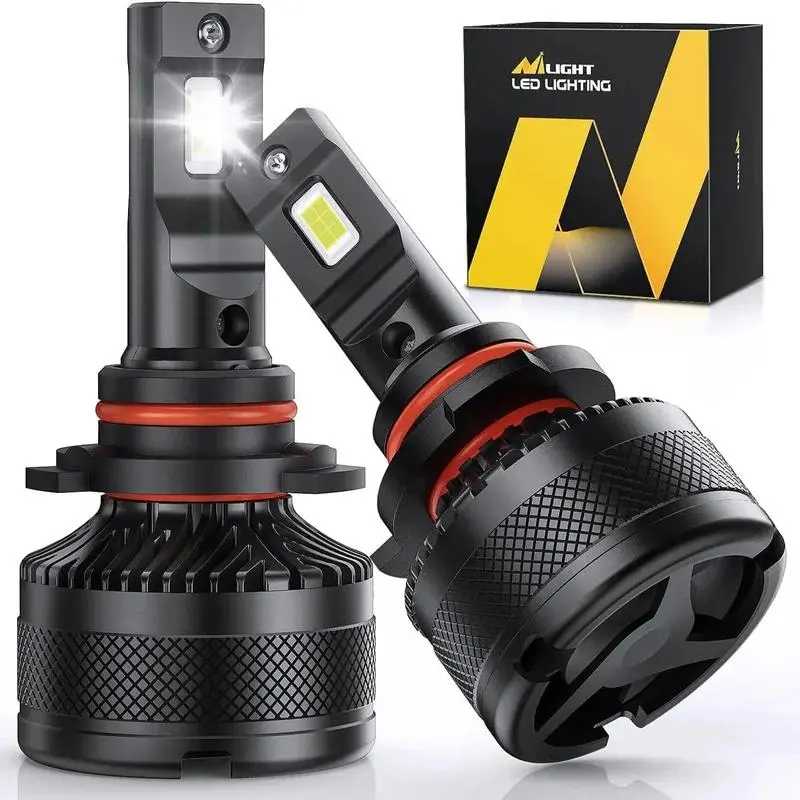 Nilight 9006/HB4 LED Headlight Bulbs N40 Series 100W 20000LM 6000K IP67 | 2 BULBS, Headlight Waterproof, High Lumen Headlight