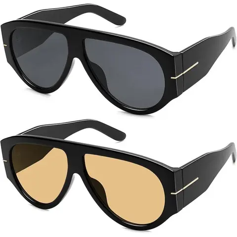 Oversized Retro Aviator Sunglasses Womens Mens 70s Classic Vintage Sun Glasses Back to School