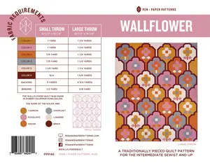 Wallflower Quilt Pattern | Pen and Paper Patterns
