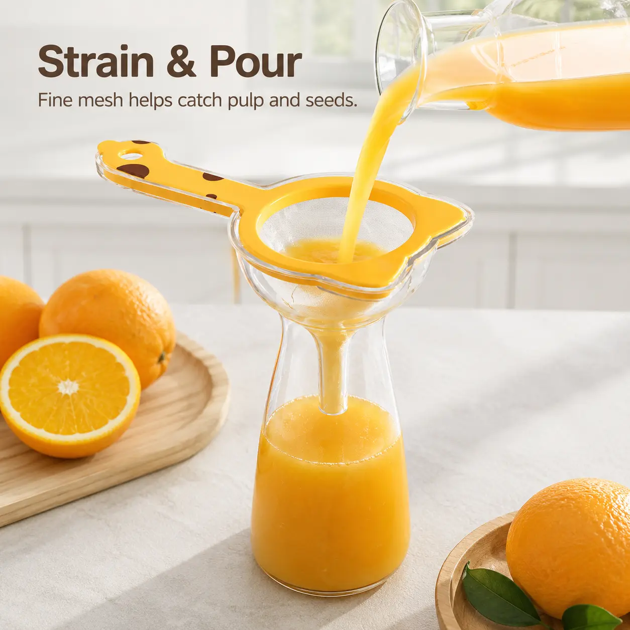 Fine mesh strainer with versatile functions. Perfect for straining coffee, tea and sifting flour. It is an ideal kitchen tool for cooking and food preparation.A complete set of fine mesh sieve funnels, a great kitchen item