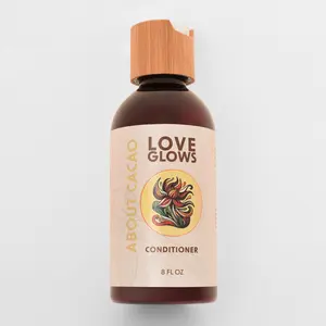 LOVE GLOWS Cacao Conditioner - Illuminating Nourishment for Natural Radiance Healthy Hair 8 FL OZ