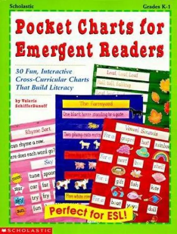 USED-Pocket Charts for Emergent Readers: 30 Fun, Interactive Cross-Curricular Charts That Build Literacy (Grades K-1) by Valerie SchifferDanoff (Paperback)