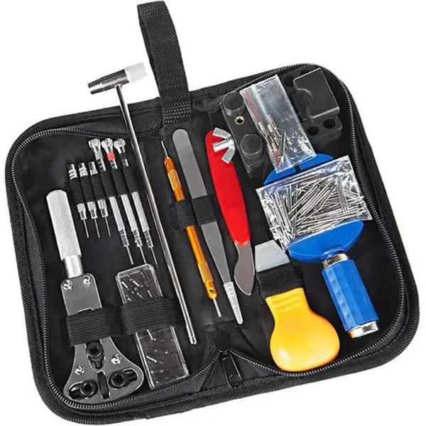 Professional 147Pcs Watch Repair Tool Kit with Carrying Case, Spring Bar Tool, Screwdrivers, Pin Punches for Watch Link Removal, Band Adjustment & Battery Replacement