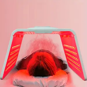 Seven Colors LED Red Light Therapy Face Mask - Full Spectrum Facial & Body Treatment, Beige Tool, Suitable for All Skin Types