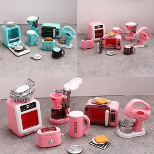 1Set Coffee Machine Egg Beater Home Appliances Decor Toy Doll House Accessories
