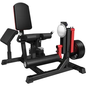 Leg Extension and Curl Machine, Lower Body Special Leg Machine, Seated Leg Extension and Bicep Curl Machine for Home Gym, Adjustable Seat & Backrest and Elbow Cushion