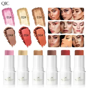 Natural Face Highlighter Balm, Multi-Functional Cream Easy to Apply, Concealer, Blush, Contouring, Waterproof, Medium Coverage