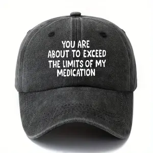 A printed baseball cap with heat-transfer lettering, fashionable for both men and women, with a curved brim, adjustable men's cycling baseball cap, suitable for holiday parties, hip-hop cap, trucker baseball cap