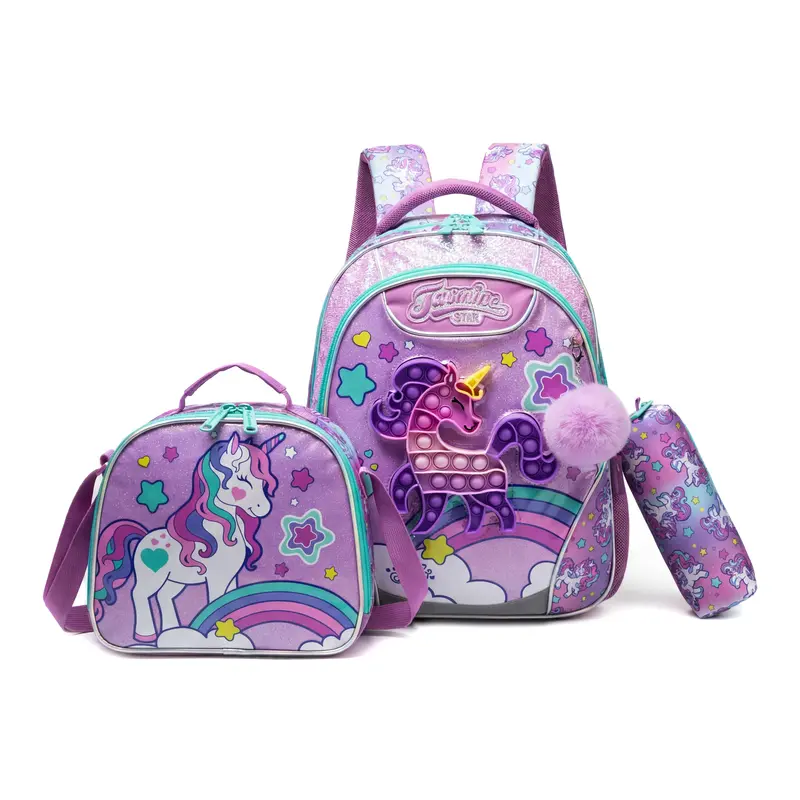 Unicorn 4th Grade Backpacks For Girls Preppy Backpack For 1-6th Grade Girls Kids School Bookbag Unicorn 4th Grade Backpacks For Girls Preppy Backpack For 1-6th Grade Girls Kids School Bookbag