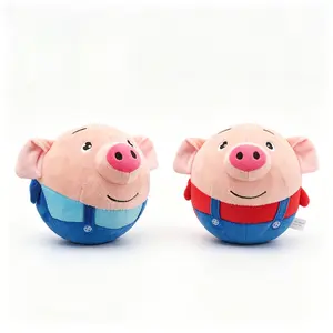 Rechargeable Interactive Pig Jumping Dog Toy - Squeaky, Recording & Music Modes, Moving Chew Toy for Small to Large Dogs to Keep Them Busy & Engaged