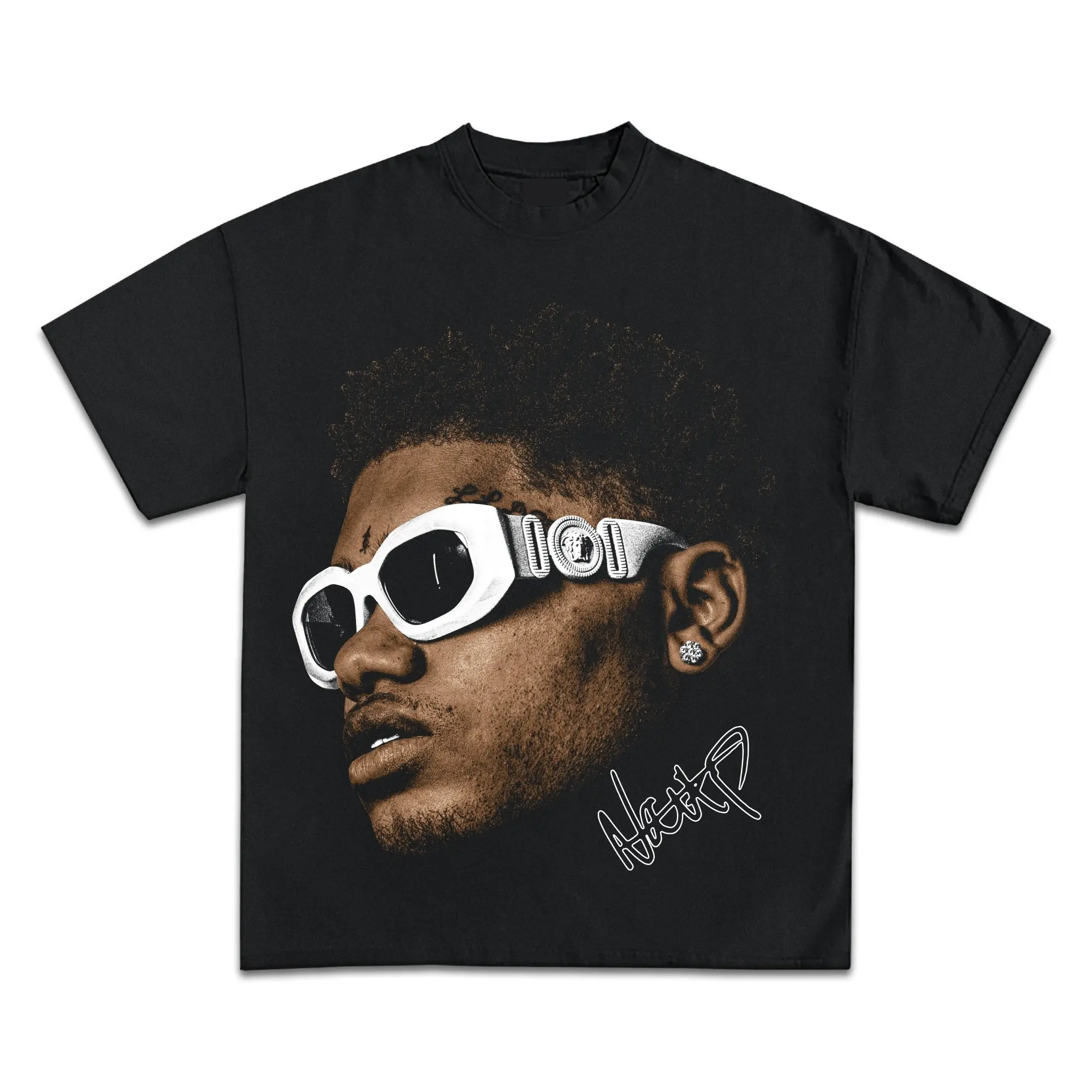 No Cap Jumbo Graphic Bootleg T-Shirt Streetwear Casual Menswear