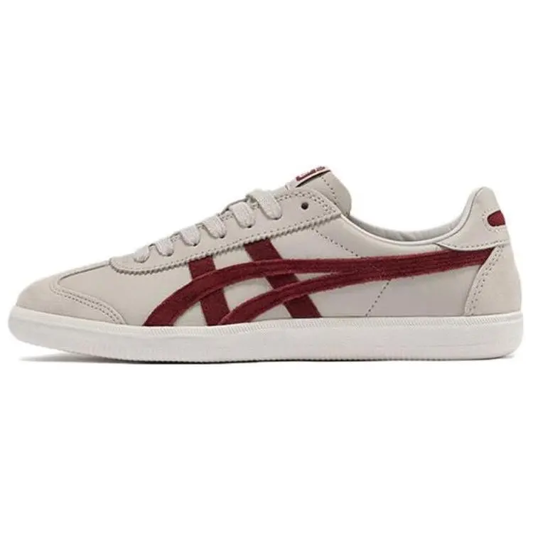 Onitsuka Tiger Tokuten White Burgundy Versatile Comfort Low Top Skate Shoes Unisex Brown 1183C086-200