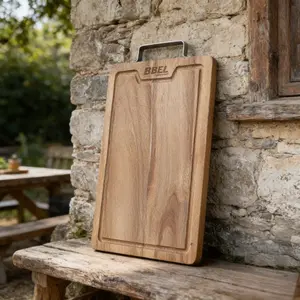 Durable Solid Wood Cutting Board Set with Hardware Handle, Multi-Functional Design for Cooking Essentials, Ideal for Slicing and Chopping Meat