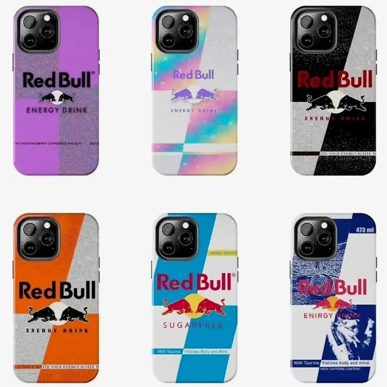 Red Bull Phone Case - The Energy Boost Series Compatible with iPhone 17, 16, 15, 14, 13, 12, 11, X & Galaxy