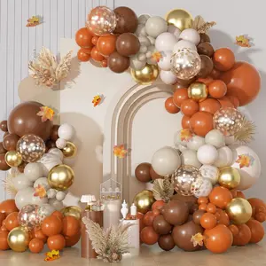 Burnt Orange Balloon Kit Fall Baby Shower Birthday Thanksgiving Party Decorations