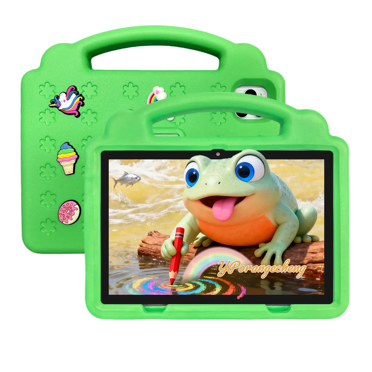 10.1 Inch Android Tablet PC, Shockproof, Supports 5g WiFi & Dual Cameras, Sim Card Calling & Parental Controls, Perfect Gift for Kids, Learning Tablet, Student Tablets